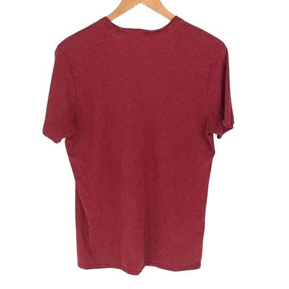 Psycho Bunny Mens Pima Cotton V Neck Short Sleeve T Shirt Red Size 5 Small - Picture 3 of 7
